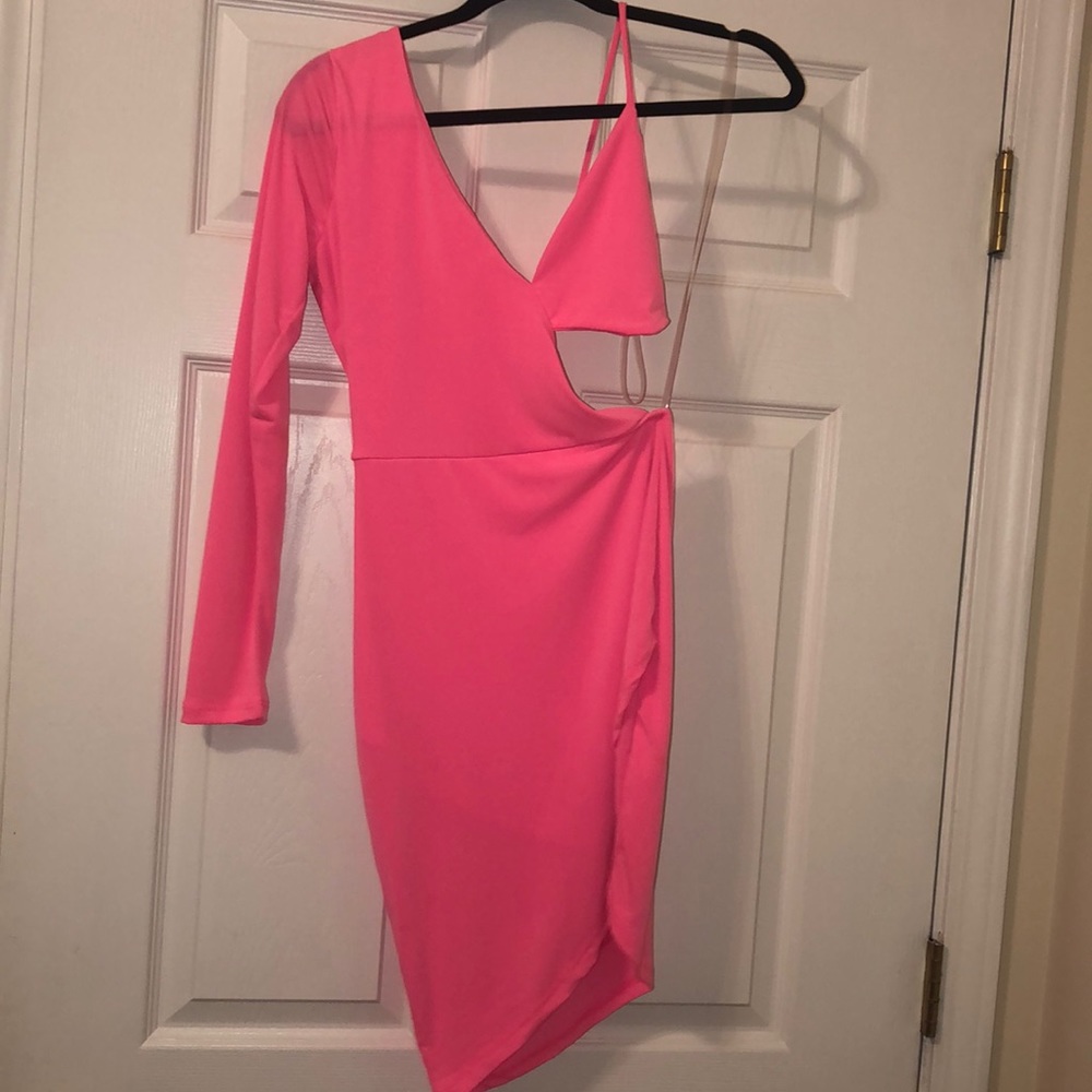 Hot pink dress